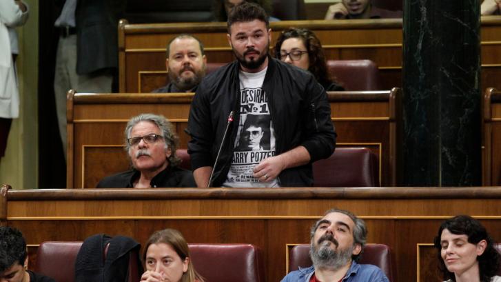 Rufián se sincera y explica qué le ocurrió cuando, ya siendo diputado, muchos le llamaban gordo