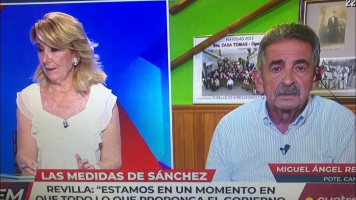 Revilla dice que Ayuso estaría en contra hasta si Sánchez diese dinero: ojo a la reacción de Aguirre
