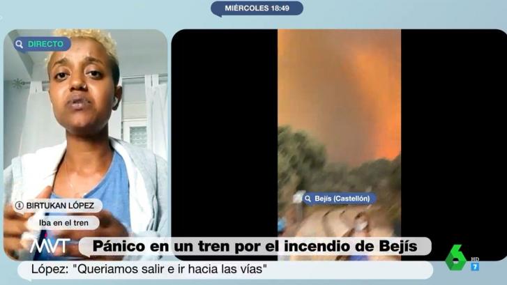 El duro testimonio de una de las pasajeras del tren 'envuelto en llamas' en Bejís: 