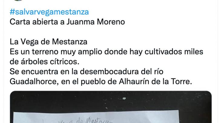 La carta reivindicativa de un niño de 8 años a Juanma Moreno