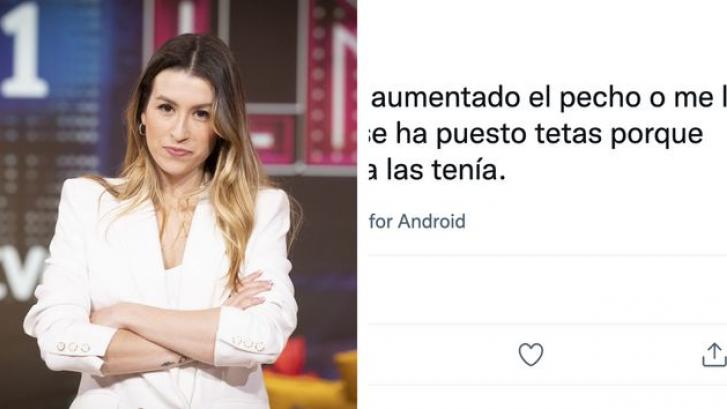 A Eva Soriano no le caben más 'me gusta' en su réplica a este tuit sobre sobre su pecho