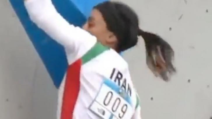 La escaladora Elnaz Rekabi desafía al régimen de Irán y participa sin hiyab en una competición