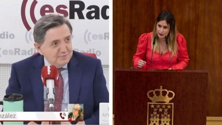 Jiménez Losantos se mofa del físico de Alejandra Jacinto (Podemos) y ella contesta bien rápido