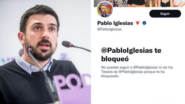 Ramón Espinar ve que Iglesias le ha bloqueado y horas después le dedica todas estas palabras