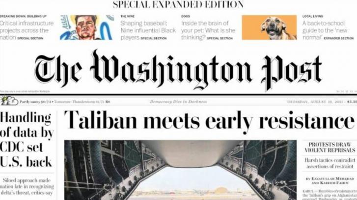 España, portada de 'The Washington Post' por lo que ha hecho en Afganistán