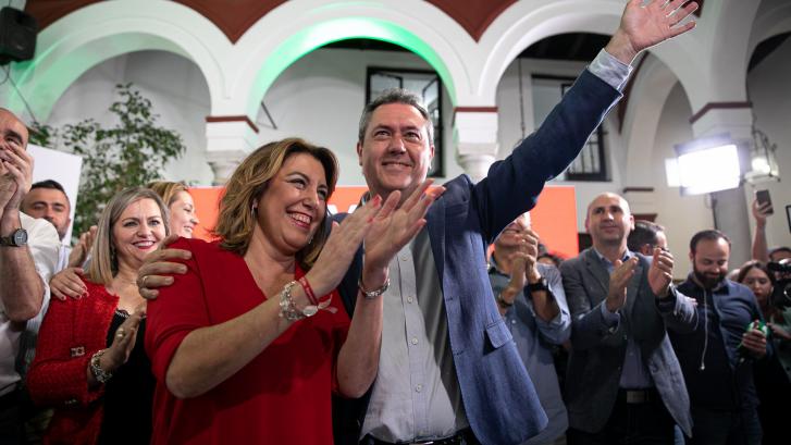 Los números sostienen al PSOE andaluz con la sombra de los pactos de las derechas