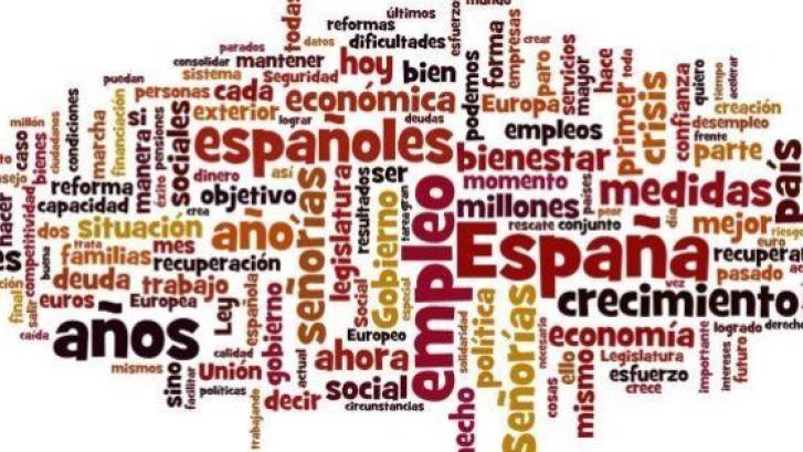 Las palabras más pronunciadas por Rajoy en su discurso: España, españoles, empleo y crecimiento