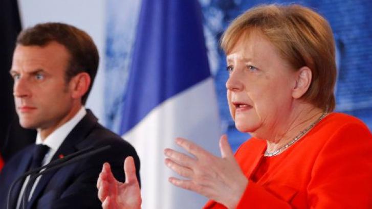 Merkel y Macron quieren un presupuesto común de la eurozona y reforzar las fronteras exteriores