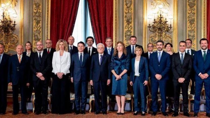 El nuevo Gobierno de M5S y Liga con Conte al frente toma posesión en Italia