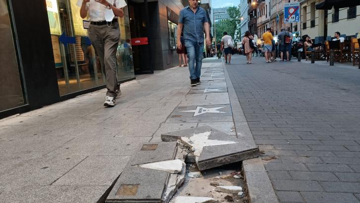 Vandalizada la estrella de Penélope Cruz del Paseo de la Fama de Madrid