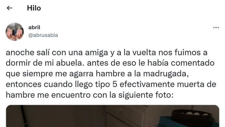 Enseña lo que se ha encontrado en casa de su abuela tras volver de fiesta y va camino de romper Twitter