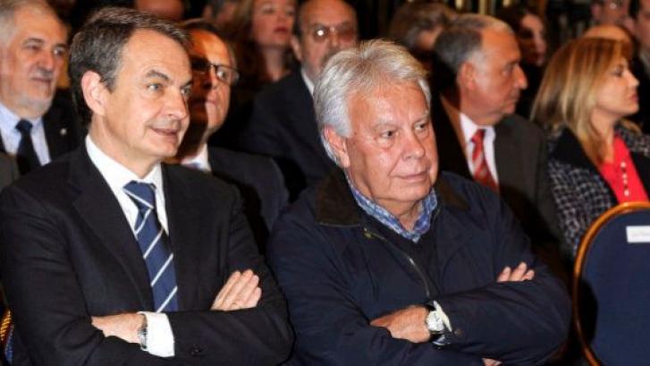 Zapatero y González no respaldan en público a López