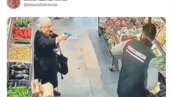 El vídeo de una anciana y un hombre en una tienda que se ha visto más de 13 millones de veces