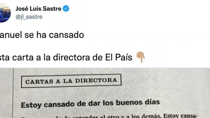 Retrata a la sociedad actual con esta carta a la directora de 'El País' que hay que leer