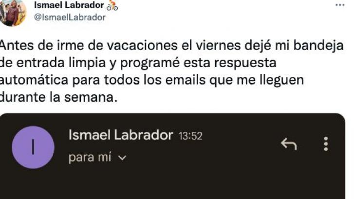 Se va de vacaciones y arrasa con la respuesta programada que ha dejado en su correo