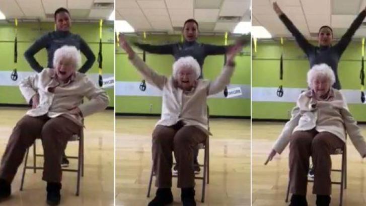 El entrenamiento de una mujer de 93 años a ritmo de Alaska revoluciona Twitter