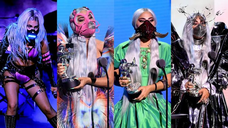 El potente (y visual) alegato a favor del uso de mascarillas de Lady Gaga en los VMA