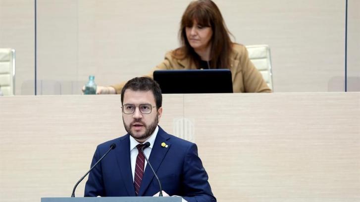 Aragonès no consigue ser investido president a la primera por la abstención de Junts