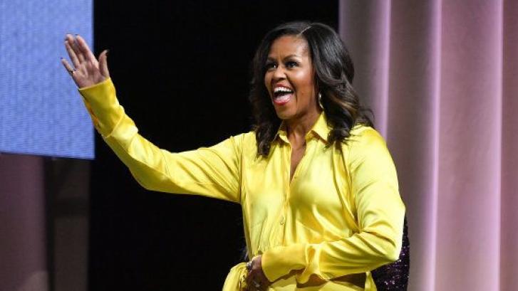 Michelle Obama se ha puesto las botas altas más locas (y brillantes) que has visto