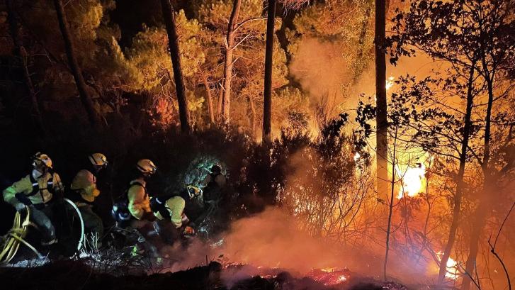 Muere un bombero en el incendio de Málaga, que ha causado casi 1.000 evacuados y más de 2.200 hectáreas quemadas