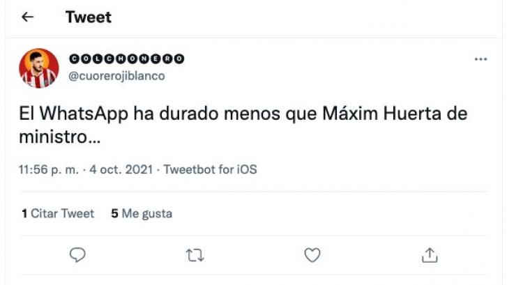 Nadie lo esperaba, pero Máximo Huerta ha respondido a este tuit y no de cualquier forma