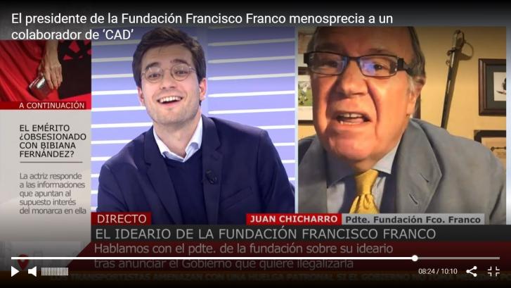 Un politólogo saca de sus casillas al presidente de la Fundación Franco al decirle esto a la cara