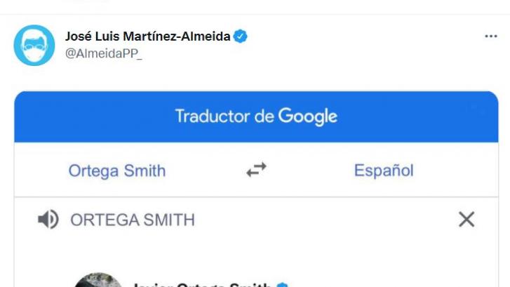 Lo ha vuelto a hacer: Almeida responde así a Ortega Smith y revoluciona Twitter