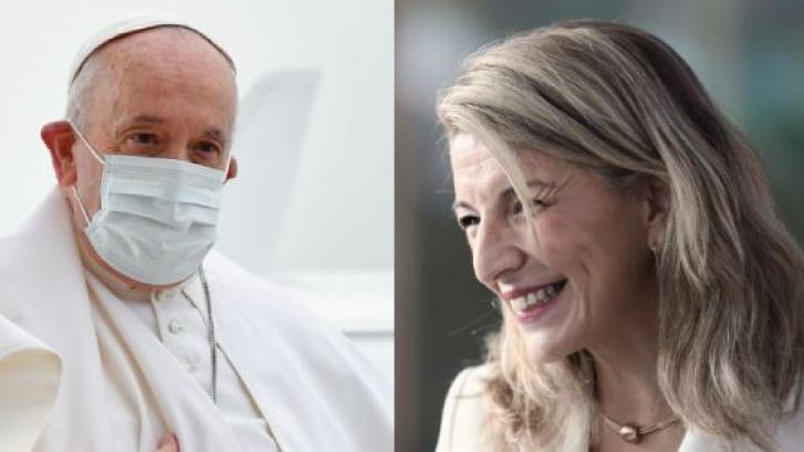 El papa recibirá a Yolanda Díaz este sábado en el Vaticano