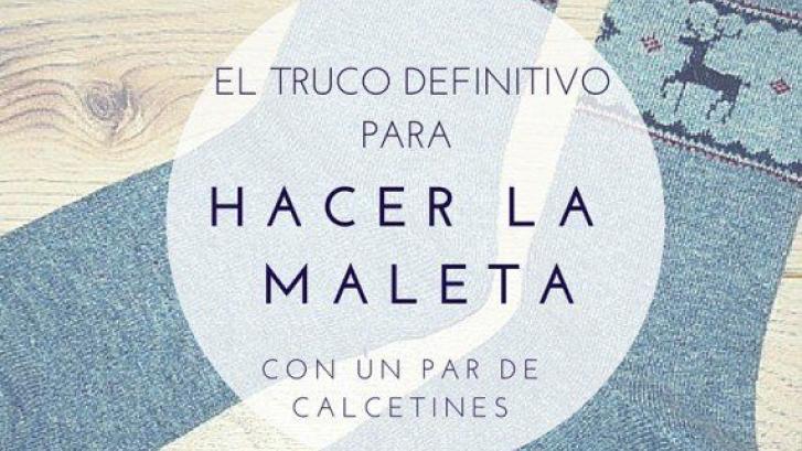 Truco para hacer la maleta: cómo meter la ropa de todo un día dentro de un par de calcetines