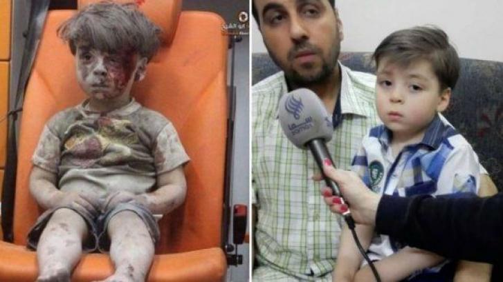 El régimen sirio muestra imágenes de Omran, el niño que representó el sufrimiento de los civiles en Alepo
