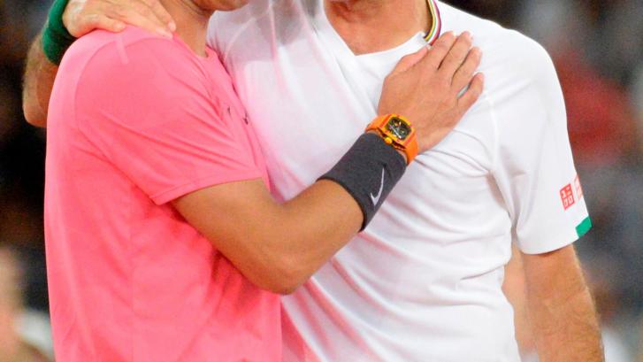 El elegante y aplaudido mensaje de Federer a Nadal por sus 21 Grand Slam