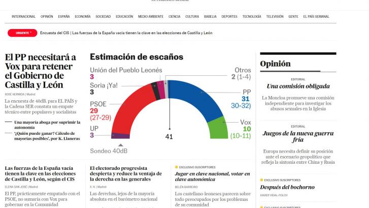 'El País', líder nacional en suscriptores tras superar la barrera de los 180.000