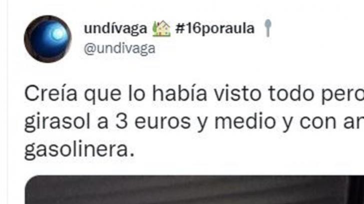Lleva más de 7.000 'me gusta' al mostrar lo que vio en el súper de una gasolinera: