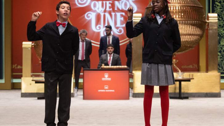 El detalle que jamás se había visto en los niños de San Ildefonso