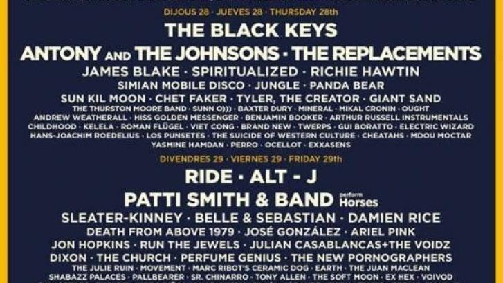 The Black Keys, Interpol, Patti Smith y Antony and the Johnsons, cabezas de cartel del Primavera Sound 2015