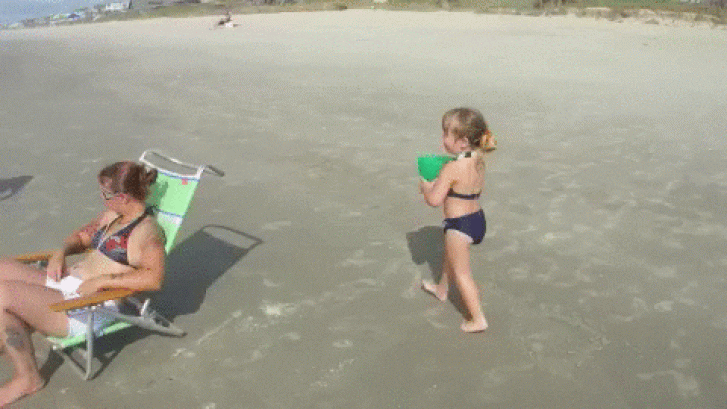 Historia de un día en la playa con niños