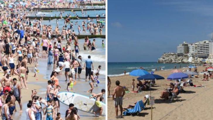 La prensa británica alaba la seguridad en las playas de Benidorm frente a la masificación de las suyas
