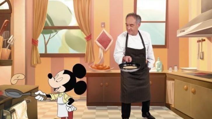 Ferran Adrià se alía con Mickey (y compañía) para enseñar a cocinar sano en familia