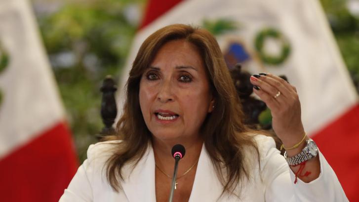 Registrada en Perú una moción de censura contra Dina Boluarte