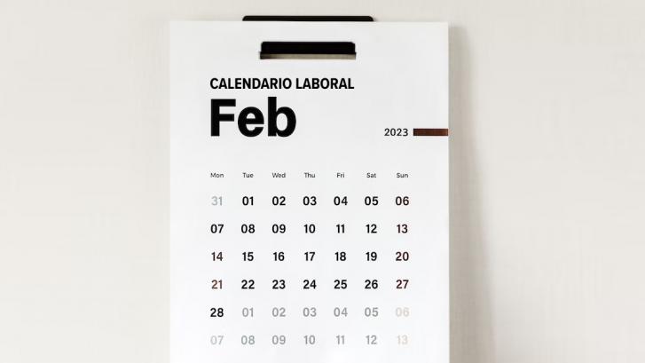 Calendario laboral de febrero 2023: Días festivos y puentes este mes