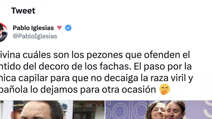 Pablo Iglesias comparte una foto antigua de Abascal tras los comentarios sobre esta de Ione Belarra