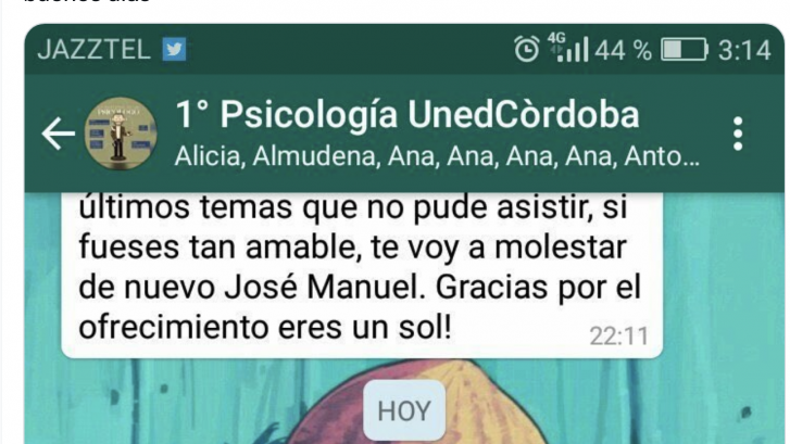 Comparte el mensaje que han dejado en el grupo de WhatsApp de la Universidad y la gente está flipando