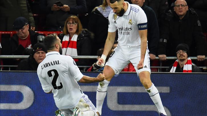 El Real Madrid activa el 'modo remontada' en Anfield y deja encarrilada la eliminatoria ante el Liverpool (2-5)