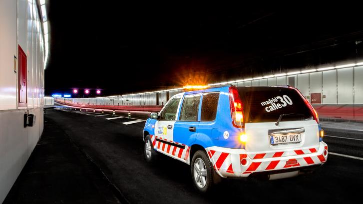 Se ven por primera vez en ruta guiada los túneles secretos de la M-30 de Madrid