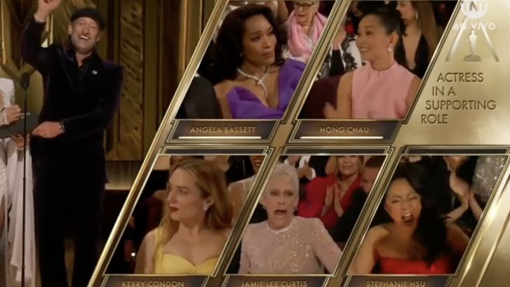 Jamie Lee Curtis ha ganado el Oscar, pero todos se fijan en la reacción de Angela Bassett