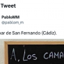 Este mensaje en una pizarra de un bar de Cádiz debería remover la conciencia de más de uno