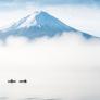 El monte Fuji desaparece