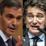 Pedro Sánchez y Javier Milei, los líderes que mayor atención captan en la Unión Europea y América Latina