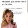 Una española que vive en Australia enumera cinco cosas que hace allí pero que en España jamás haría