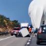 Caos en una autopista por el aterrizaje de un globo de hidrógeno que participaba en una carrera